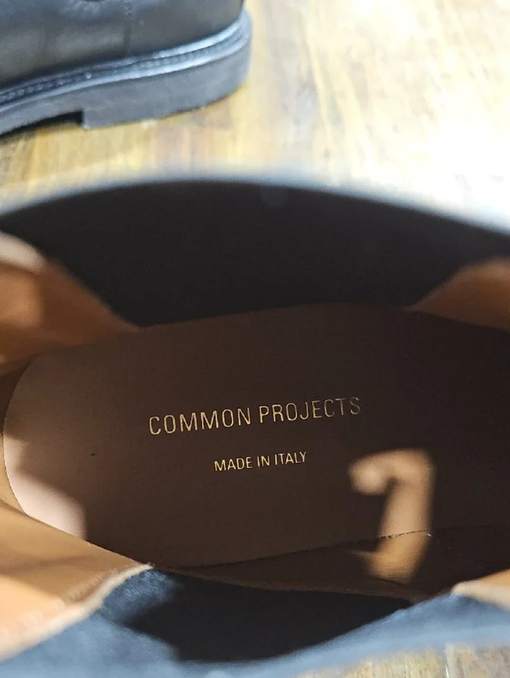 Common Projects Black Leather Chelsea Boots